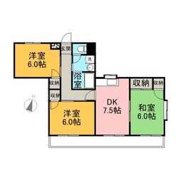 スカイヒルズ楢原の物件間取画像